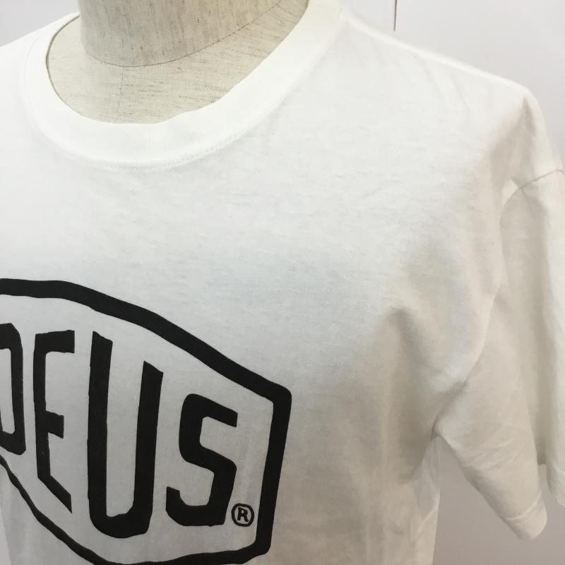 デウスエクスマキナ DEUS EX MACHINA Tシャツ 半袖 XS ロゴ、文字 X プリント 白 / ホワイト / メンズ USED 古着 中古 10059083