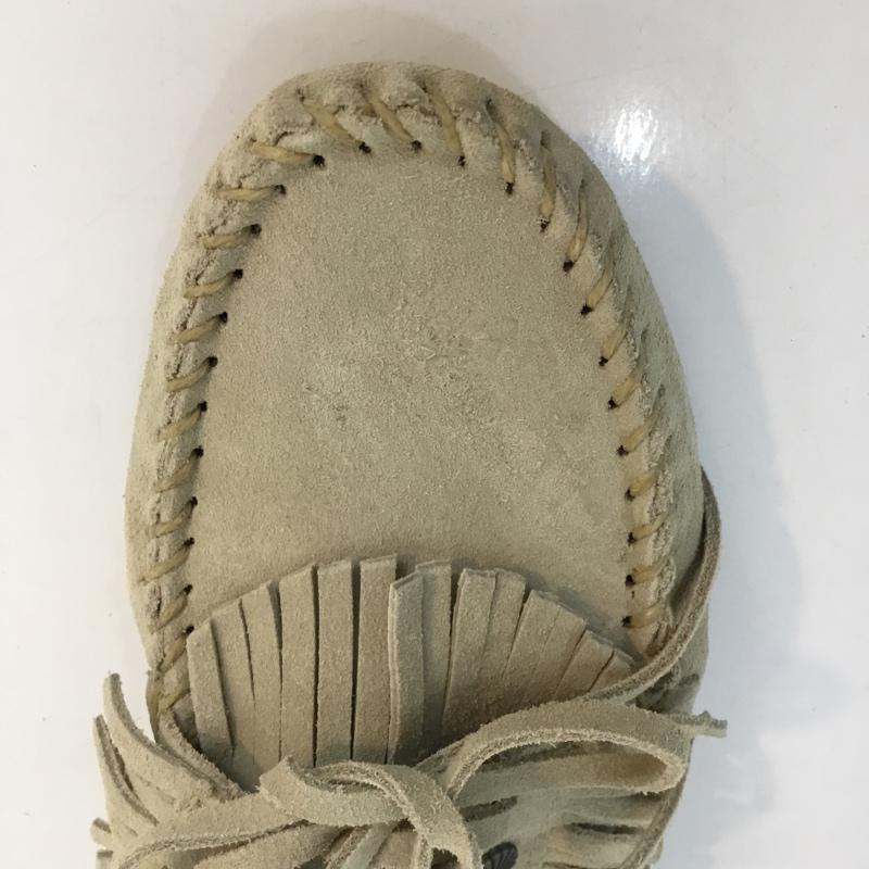 スライ SLY カジュアルシューズ カジュアルシューズ MINNETONKA ミネトンカ スタッズ フリンジ 無地 ベージュ / ベージュ / レディース USED 古着 中古 10059096