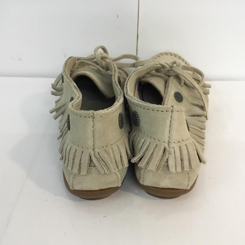スライ SLY カジュアルシューズ カジュアルシューズ MINNETONKA ミネトンカ スタッズ フリンジ 無地 ベージュ / ベージュ / レディース USED 古着 中古 10059096