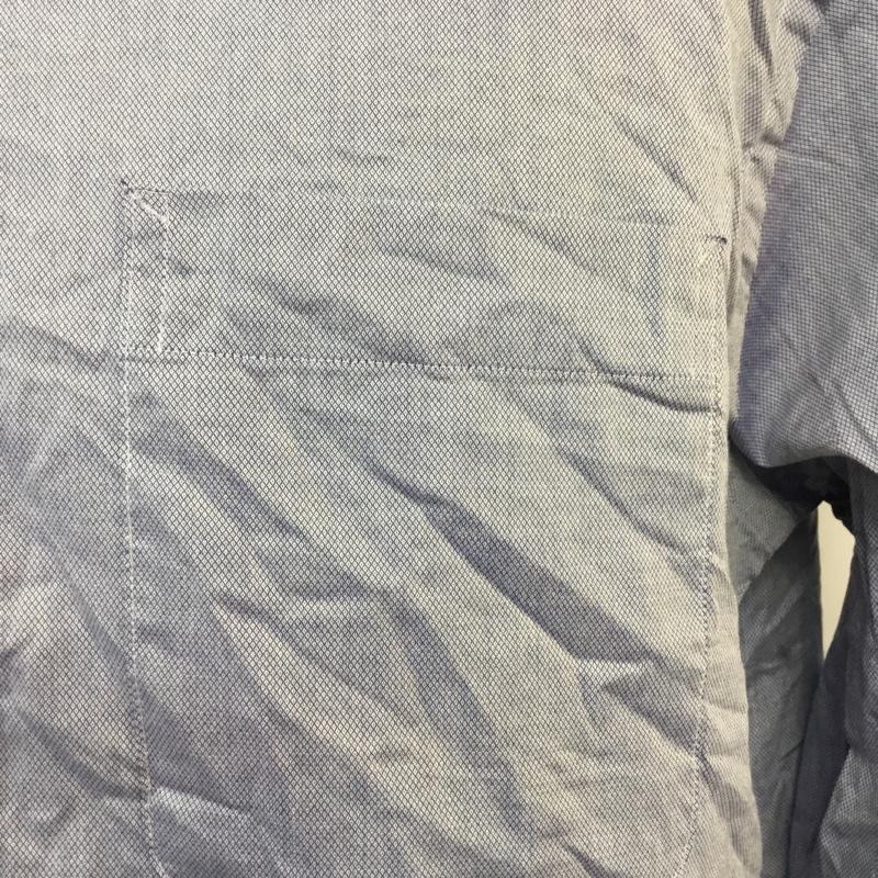 トミーヒルフィガー TOMMY HILFIGER シャツ、ブラウス 長袖 レギュラーフィット ストレッチ M ワンポイント 紺 / ネイビー / メンズ USED 古着 中古 10059168