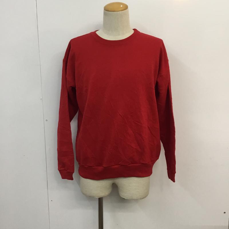 古着 USED トレーナー 長袖 スウェット 裏起毛 無地 赤 / レッド / メンズ USED 古着 中古 10059197