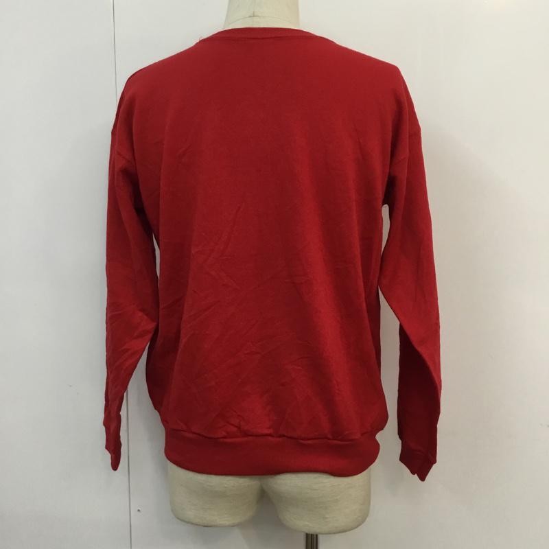 古着 USED トレーナー 長袖 スウェット 裏起毛 無地 赤 / レッド / メンズ USED 古着 中古 10059197