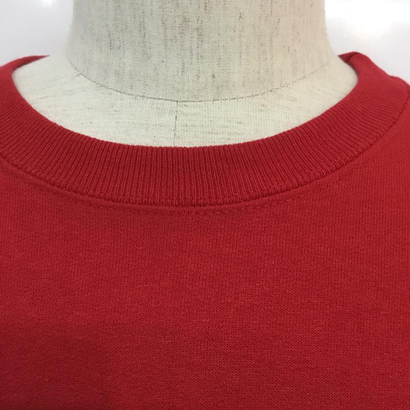 古着 USED トレーナー 長袖 スウェット 裏起毛 無地 赤 / レッド / メンズ USED 古着 中古 10059197