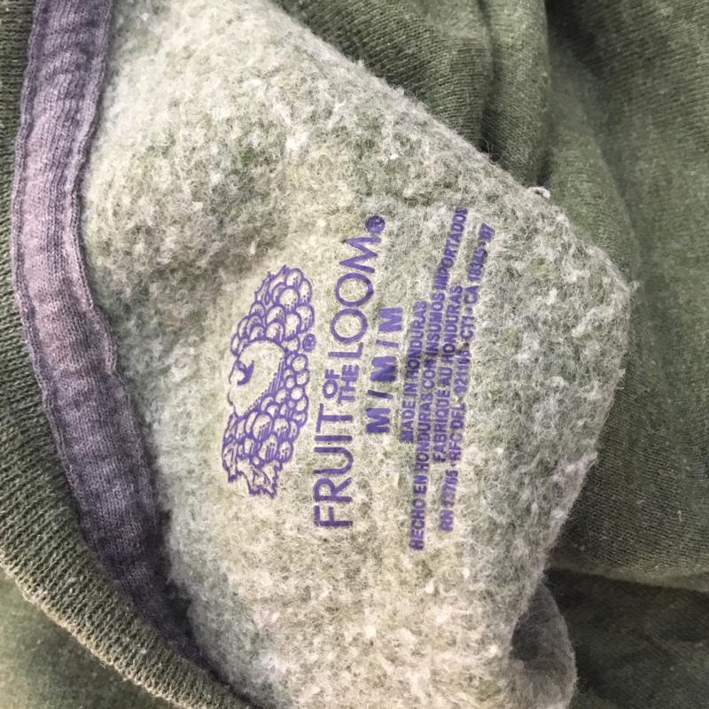 フルーツオブザルーム FRUIT OF THE LOOM トレーナー 長袖 スウェット 裏起毛 M 無地 緑 / グリーン / メンズ USED 古着 中古 10059201