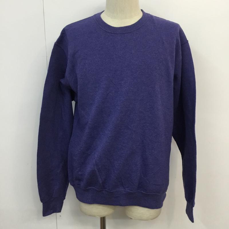 フルーツオブザルーム FRUIT OF THE LOOM トレーナー 長袖 スウェット 裏起毛 M 無地 紺 / ネイビー / メンズ USED 古着 中古 10059203