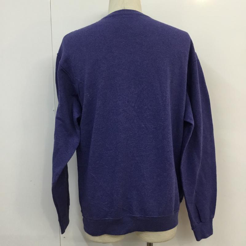 フルーツオブザルーム FRUIT OF THE LOOM トレーナー 長袖 スウェット 裏起毛 M 無地 紺 / ネイビー / メンズ USED 古着 中古 10059203