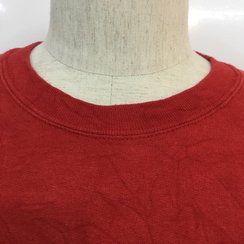 フルーツオブザルーム FRUIT OF THE LOOM トレーナー 長袖 スウェット 裏起毛 M 無地 赤 / レッド / メンズ USED 古着 中古 10059259