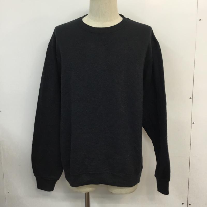 フルーツオブザルーム FRUIT OF THE LOOM トレーナー 長袖 スウェット 裏起毛 M 無地 黒 / ブラック / メンズ USED 古着 中古 10059262