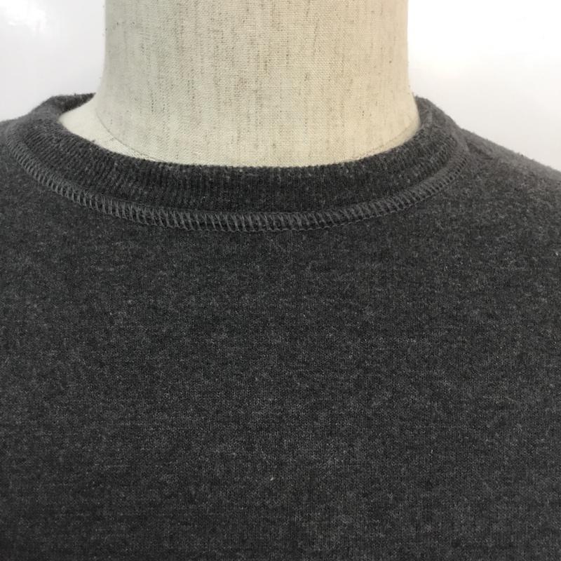 ヘインズ HANES トレーナー 長袖 スウェット 裏起毛 M 無地 ダークグレー / ダークグレー / メンズ USED 古着 中古 10059266