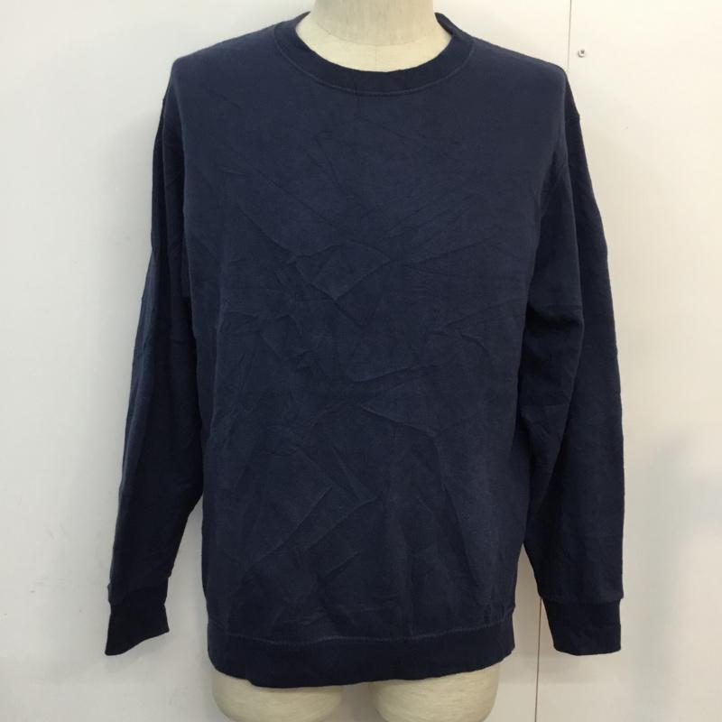 フルーツオブザルーム FRUIT OF THE LOOM トレーナー 長袖 スウェット 裏起毛 M 無地 紺 / ネイビー / メンズ USED 古着 中古 10059267
