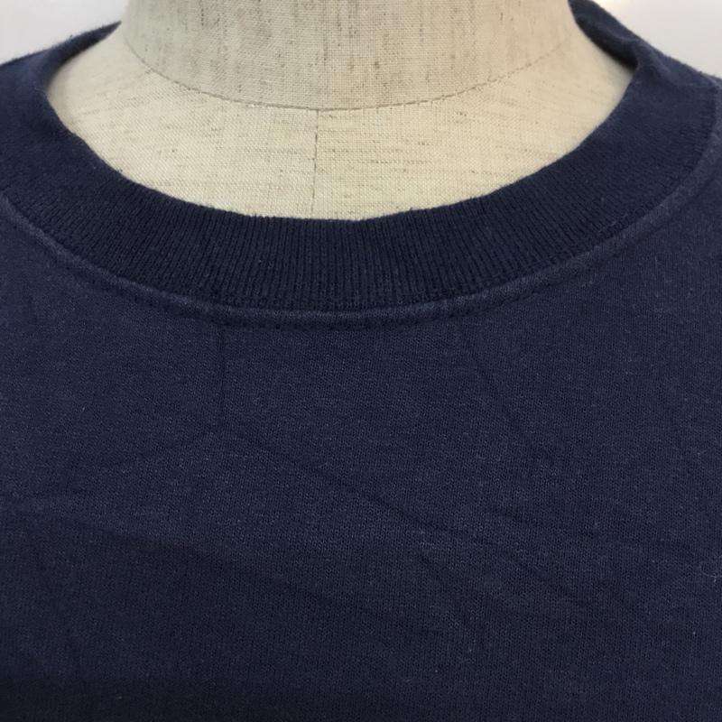フルーツオブザルーム FRUIT OF THE LOOM トレーナー 長袖 スウェット 裏起毛 M 無地 紺 / ネイビー / メンズ USED 古着 中古 10059267