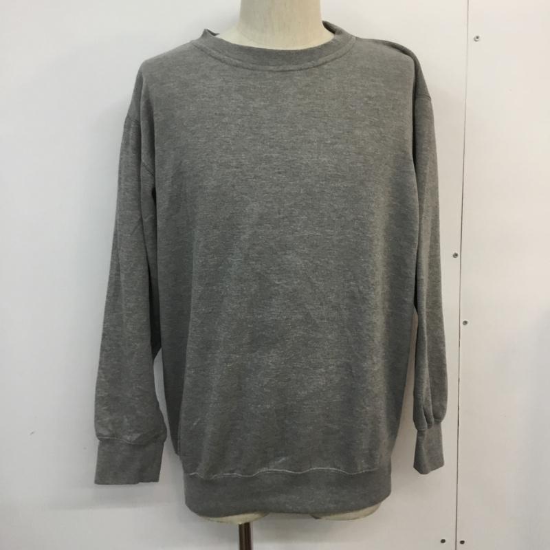 古着 USED トレーナー 長袖 スウェット 裏起毛 M 無地 灰 / グレー / メンズ USED 古着 中古 10059277