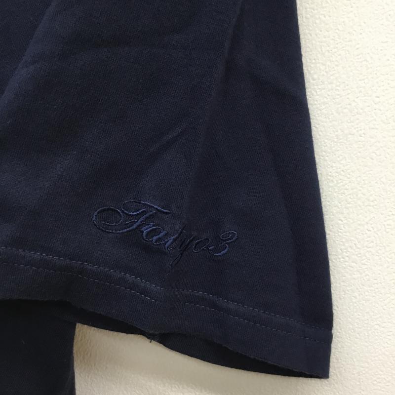 エフエイティー FAT Tシャツ 半袖 無地VネックTee L 紺 / ネイビー / メンズ USED 古着 中古 10059298