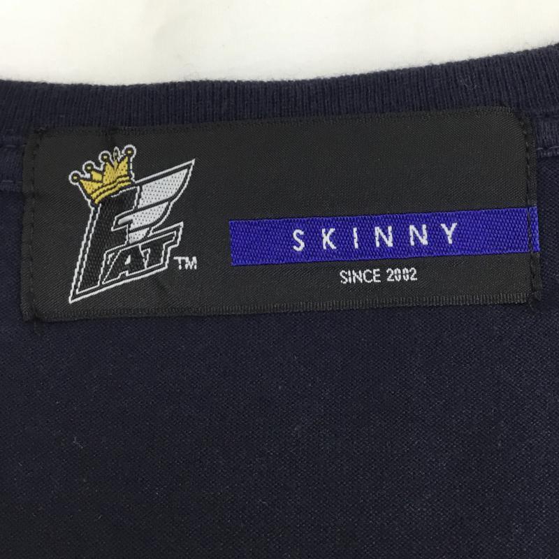 エフエイティー FAT Tシャツ 半袖 無地VネックTee L 紺 / ネイビー / メンズ USED 古着 中古 10059298