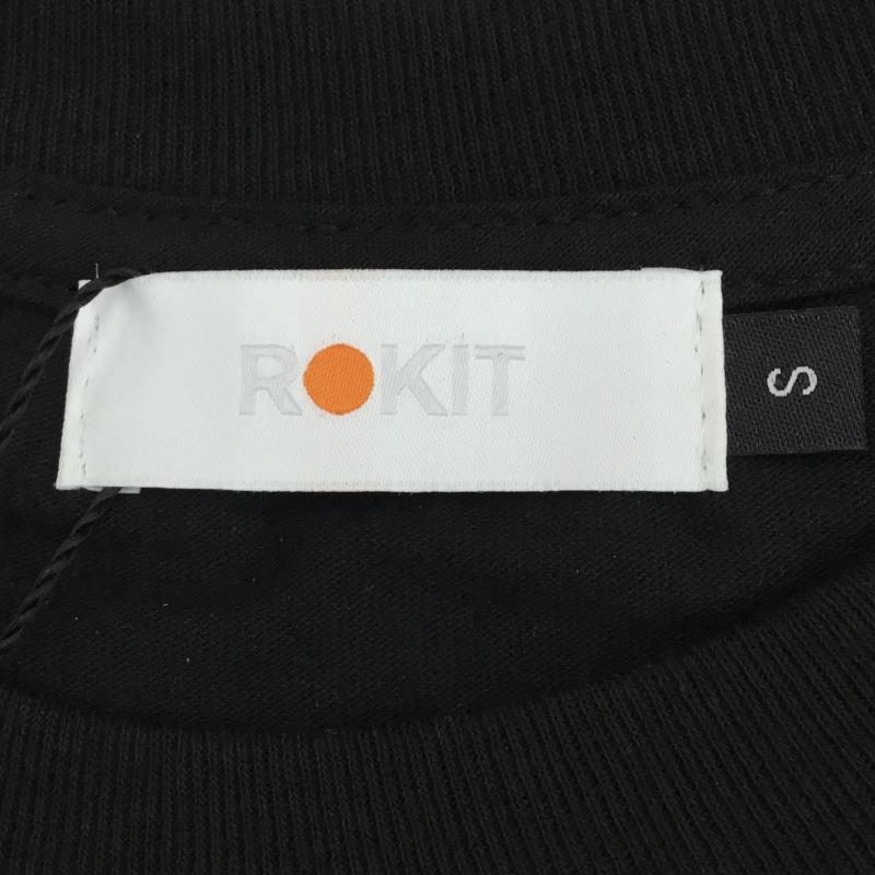 ロキット ROKIT Tシャツ 半袖 S ロゴ、文字 黒 / ブラック / メンズ USED 古着 中古 10059302