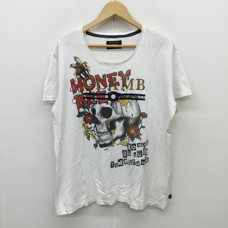 グラム glamb Tシャツ 半袖 GB01181/GS17 Karl CS 半袖 Tシャツ 3 刺繍 X プリント 白 / ホワイト / メンズ USED 古着 中古 10059312