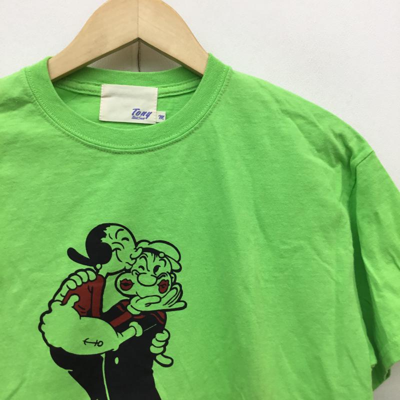 トニータイズサン TONY TAIZSUN Tシャツ 半袖 × POPEYE M キャラクター 緑 / グリーン / メンズ USED 古着 中古 10059369