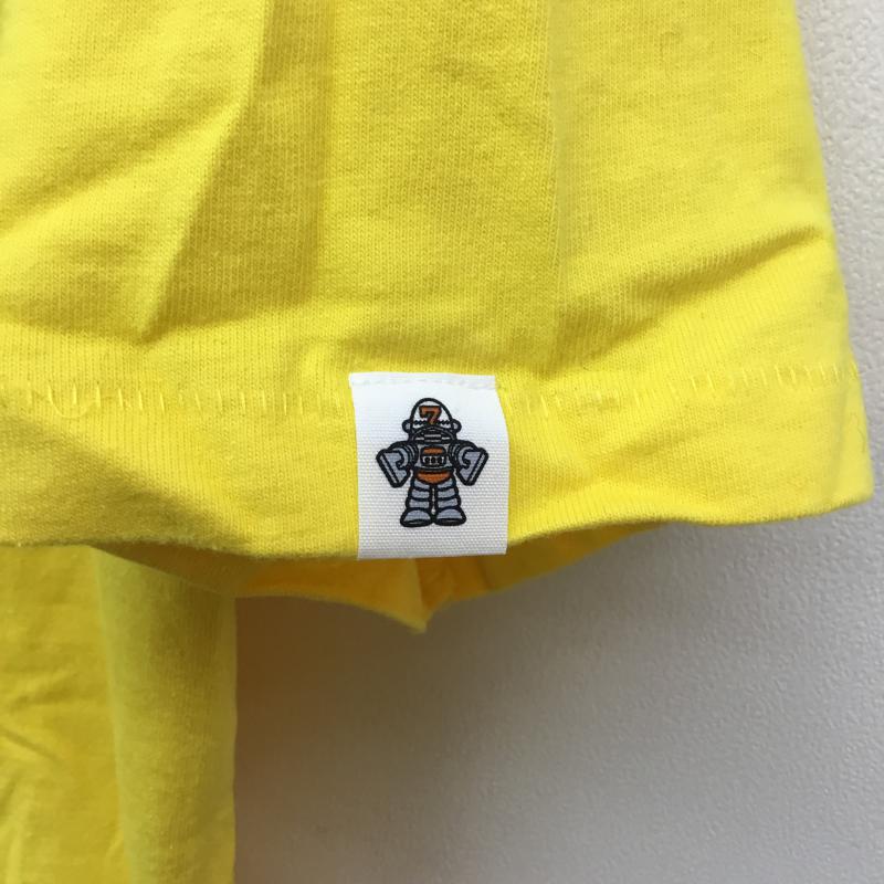 ジーユー GU Tシャツ 半袖 × STUDIO SEVEN スタジオセブン L ロゴ、文字 黄 / イエロー / メンズ USED 古着 中古 10059371