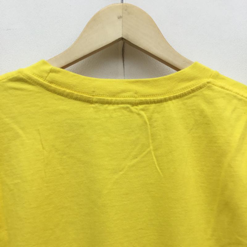 ジーユー GU Tシャツ 半袖 × STUDIO SEVEN スタジオセブン L ロゴ、文字 黄 / イエロー / メンズ USED 古着 中古 10059371