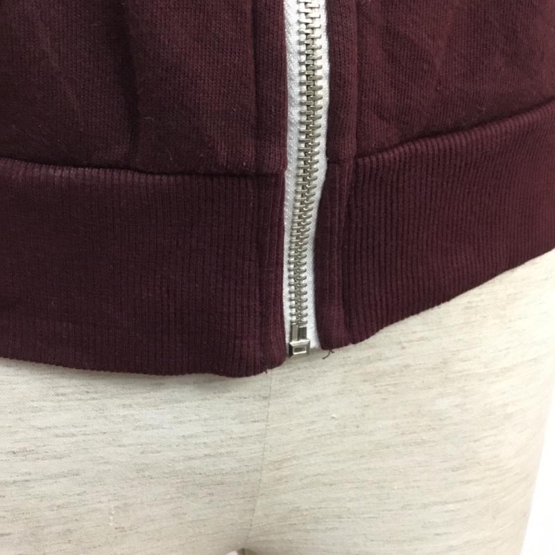 フォーエバー21 FOREVER21 パーカー 長袖 プルジップ ジップアップ S 無地 えんじ / ワインレッド / メンズ USED 古着 中古 10059416