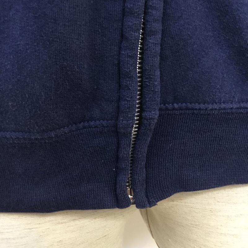 フルーツオブザルーム FRUIT OF THE LOOM パーカー 長袖 ジップアップ フルジップ 裏起毛 S 無地 紺 / ネイビー / メンズ USED 古着 中古 10059435