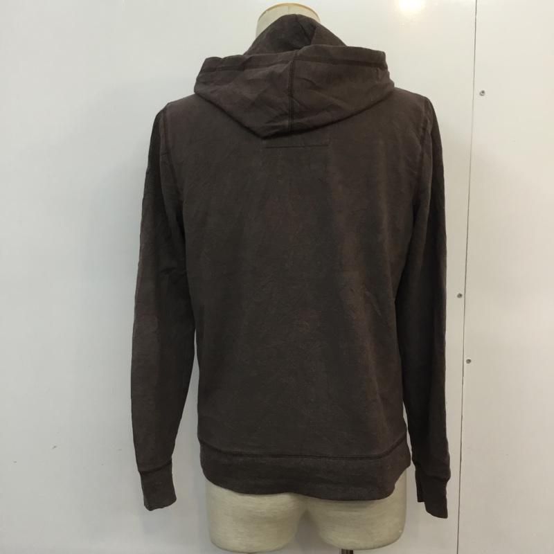 古着 USED パーカー 長袖 ジップアップ フルジップ M 無地 茶 / ブラウン / メンズ USED 古着 中古 10059523