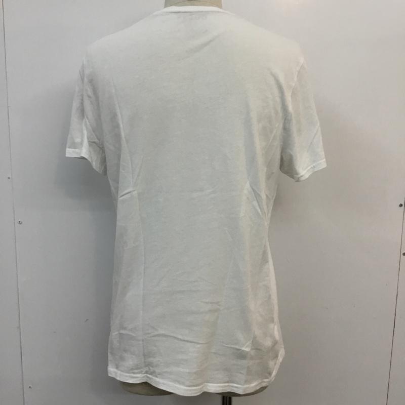ゲス Guess Tシャツ 半袖 M01171 クルーネック ロゴ スリムフィット L プリント 白 / ホワイト / メンズ USED 古着 中古 10059545