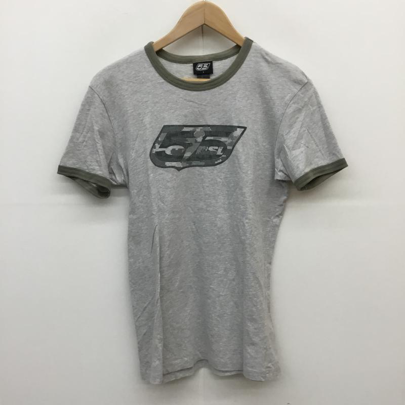 フィフティーファイブディーエスエル 55DSL Tシャツ 半袖 S ロゴ、文字 灰 / グレー / メンズ USED 古着 中古 10059705