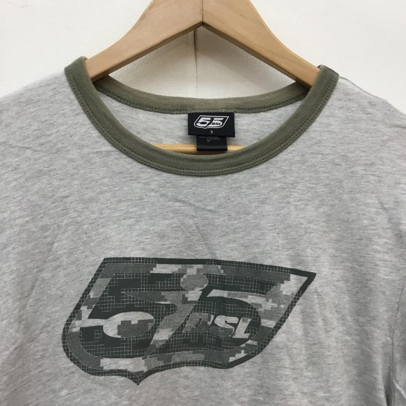 フィフティーファイブディーエスエル 55DSL Tシャツ 半袖 S ロゴ、文字 灰 / グレー / メンズ USED 古着 中古 10059705