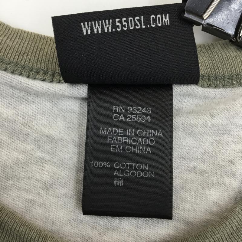 フィフティーファイブディーエスエル 55DSL Tシャツ 半袖 S ロゴ、文字 灰 / グレー / メンズ USED 古着 中古 10059705
