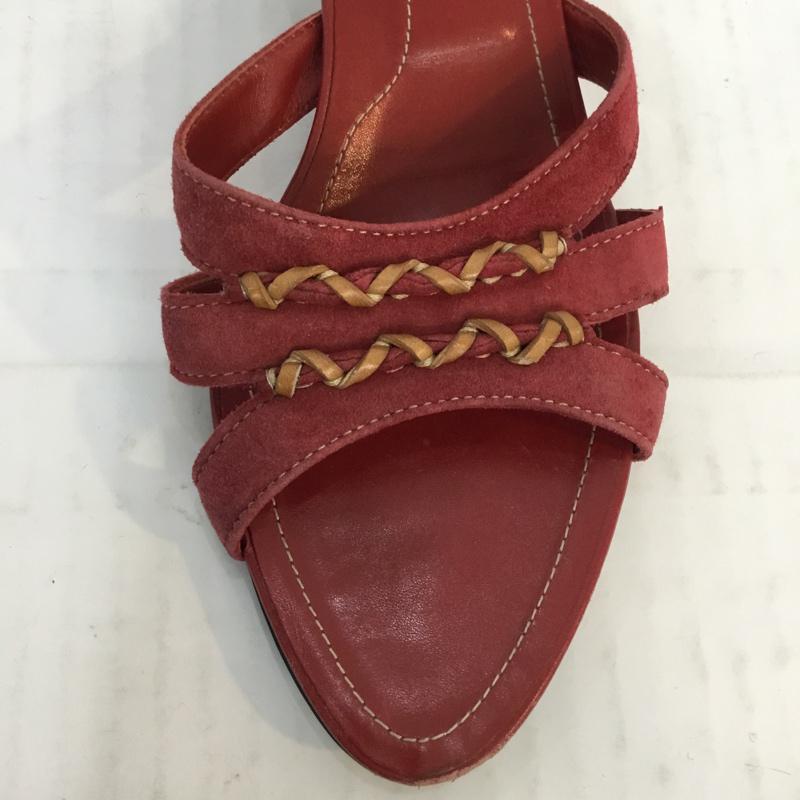 トッズ TOD'S ミュール ミュール スウェード 無地 赤 / レッド / レディース USED 古着 中古 10059721