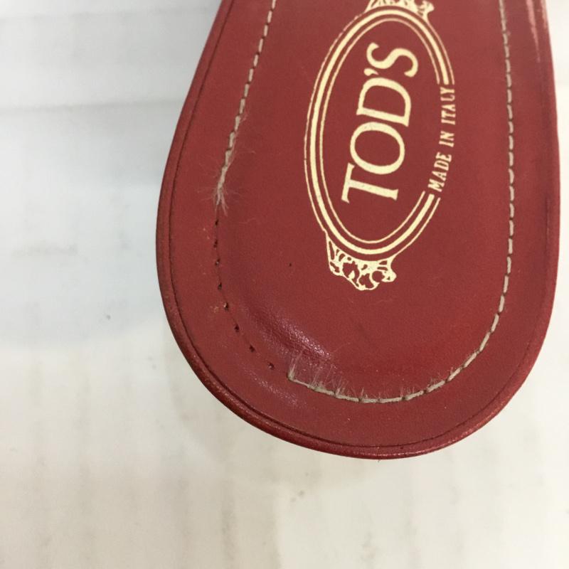 トッズ TOD'S ミュール ミュール スウェード 無地 赤 / レッド / レディース USED 古着 中古 10059721