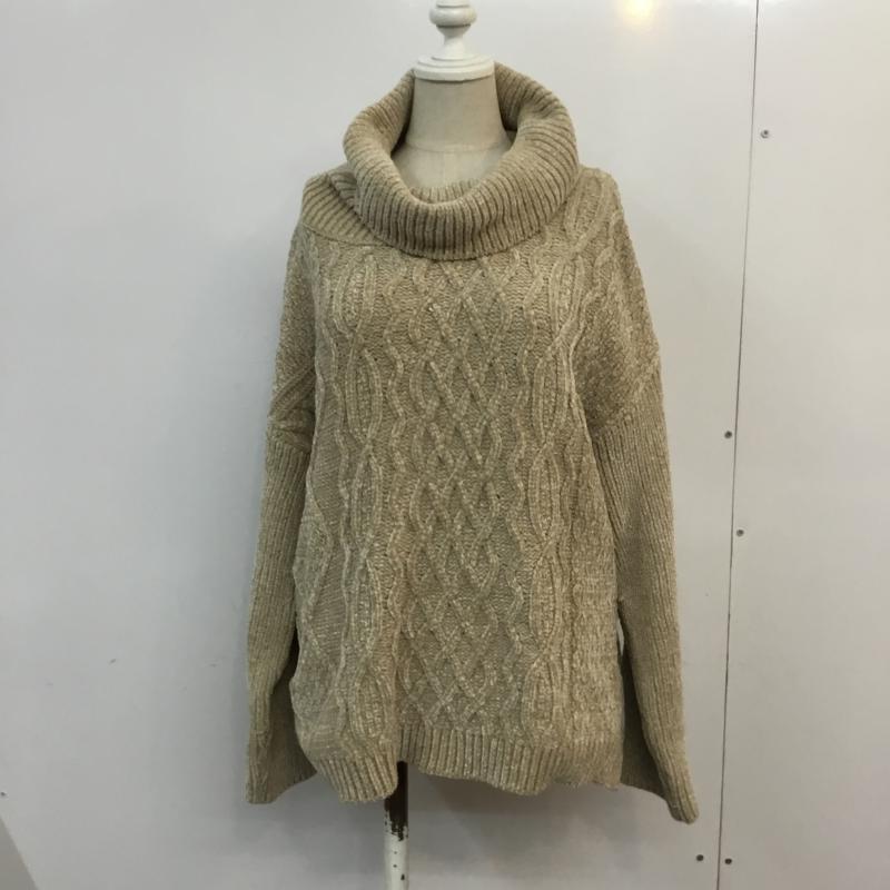 ムルーア MURUA ニット、セーター 長袖 011852600701-01 FREE 無地 ベージュ / ベージュ / レディース USED 古着 中古 10059780