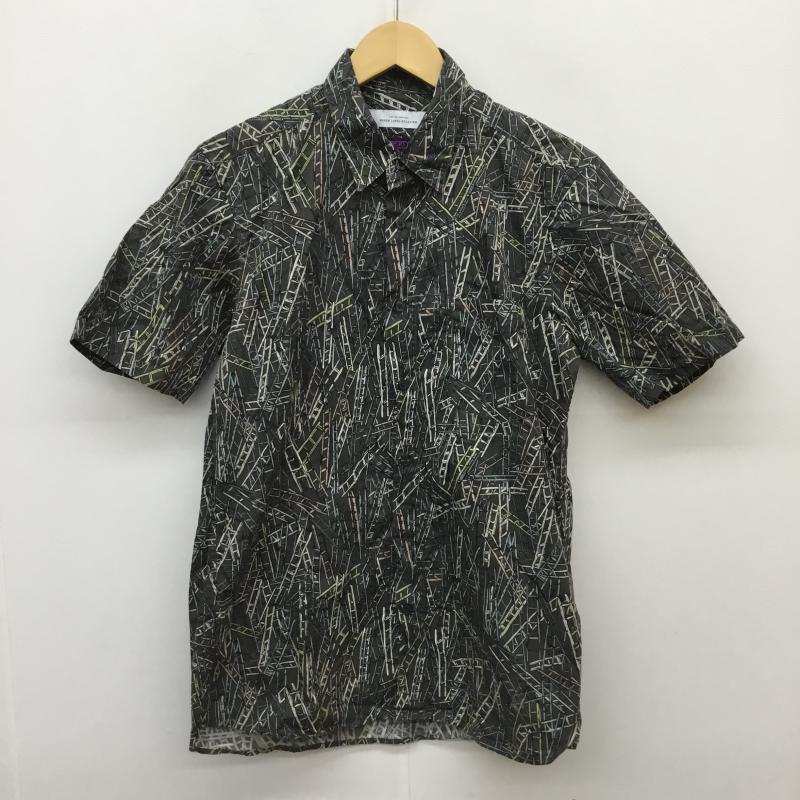 グリーンレーベルリラクシング green label relaxing シャツ、ブラウス 半袖 M 総柄 灰 / グレー / メンズ USED 古着 中古 10059861