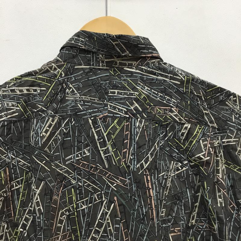 グリーンレーベルリラクシング green label relaxing シャツ、ブラウス 半袖 M 総柄 灰 / グレー / メンズ USED 古着 中古 10059861