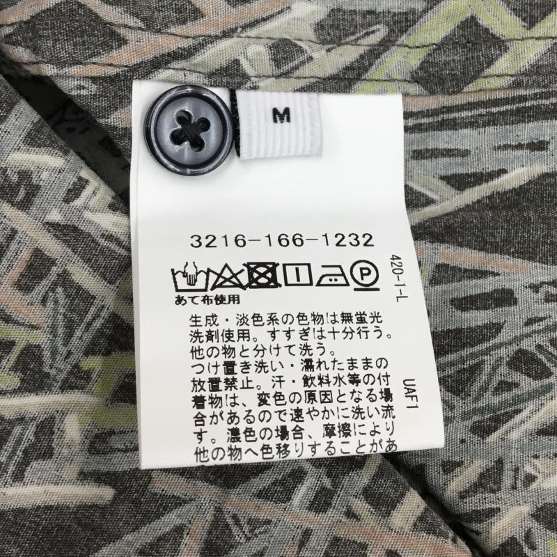 グリーンレーベルリラクシング green label relaxing シャツ、ブラウス 半袖 M 総柄 灰 / グレー / メンズ USED 古着 中古 10059861