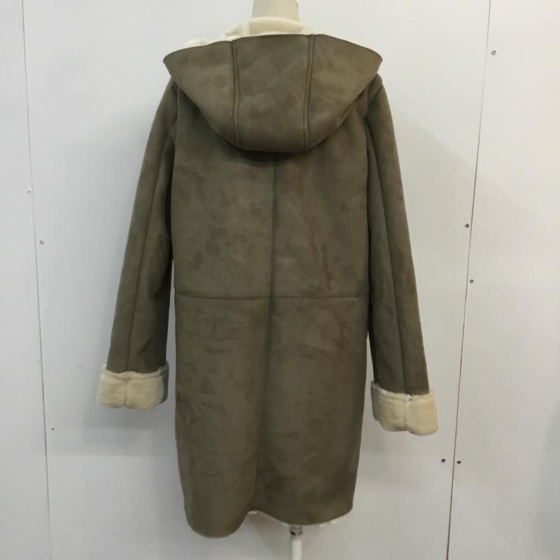 グローブ grove コート コート一般 ムートンコート L 無地 ベージュ / ベージュ / レディース USED 古着 中古 10060091