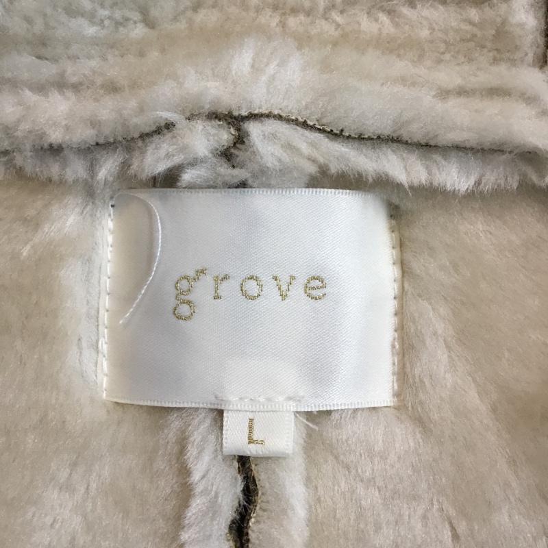 グローブ grove コート コート一般 ムートンコート L 無地 ベージュ / ベージュ / レディース USED 古着 中古 10060091