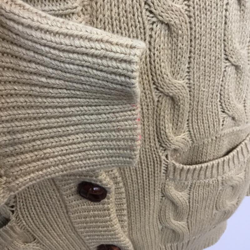 ポロジーンズカンパニー POLO JEANS COMPANY カーディガン 長袖 L 無地 ベージュ / ベージュ / メンズ USED 古着 中古 10060131
