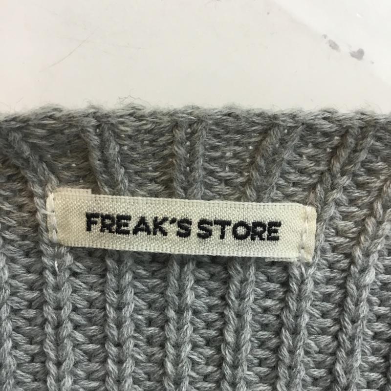 フリークスストア FREAK'S STORE ニット、セーター 長袖 FREE 無地 灰 / グレー / レディース USED 古着 中古 10060177