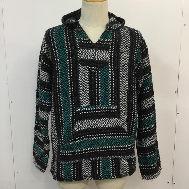 古着 USED パーカー 長袖 ラグウェア メキシカンパーカー M ストライプ マルチカラー / マルチカラー / メンズ USED 古着 中古 10060207