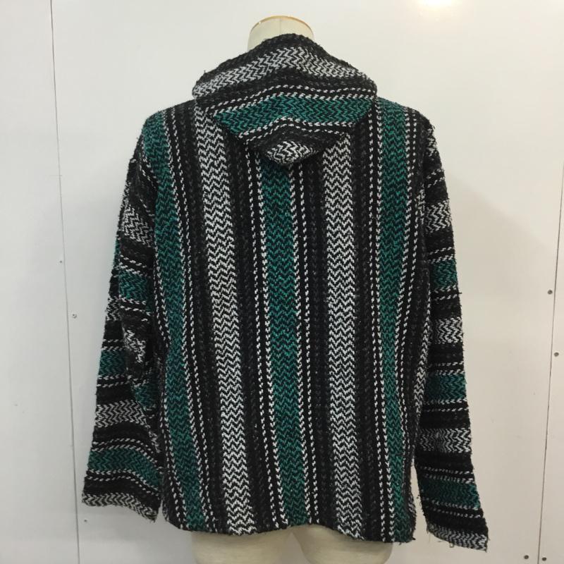 古着 USED パーカー 長袖 ラグウェア メキシカンパーカー M ストライプ マルチカラー / マルチカラー / メンズ USED 古着 中古 10060207