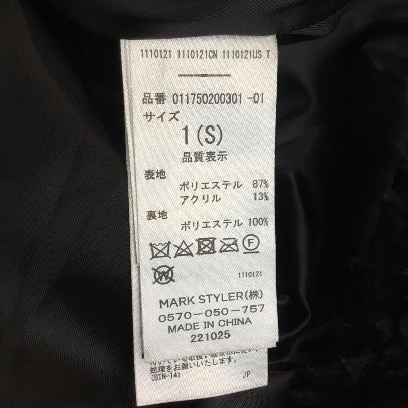 ムルーア MURUA ジャケット、上着 ジャンパー、ブルゾン 011750200301 オーバーボアGジャン S 無地 黒 / ブラック / レディース USED 古着 中古 10060451