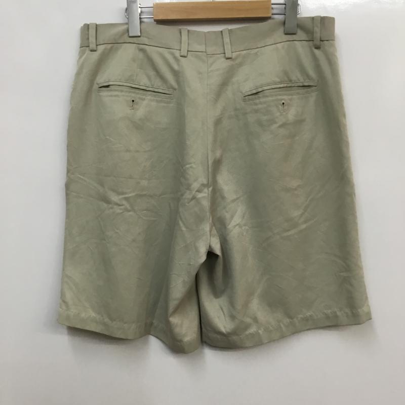 古着 USED パンツ ショートパンツ ハーフパンツ タック 36インチ 無地 ベージュ / ベージュ / メンズ USED 古着 中古 10060529