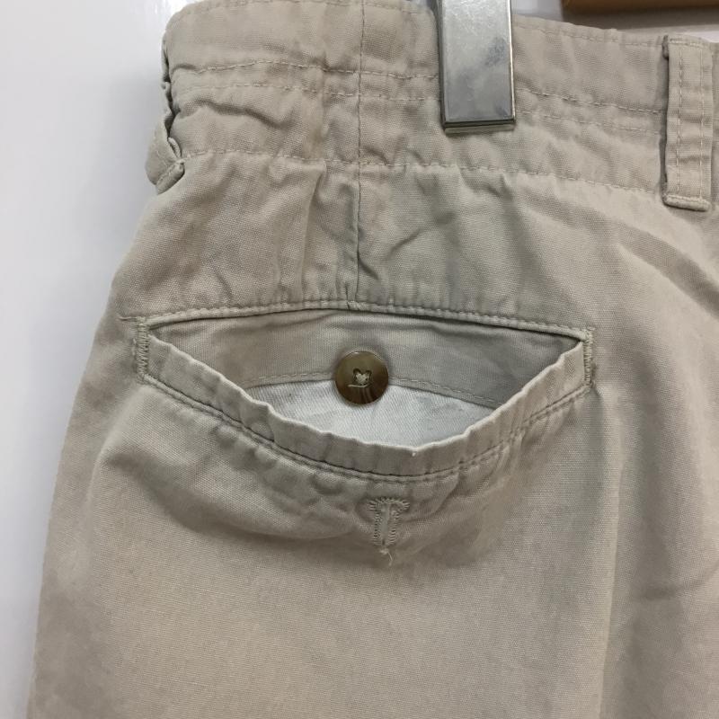 古着 USED パンツ ショートパンツ ハーフパンツ コットン W36 36インチ 無地 ベージュ / ベージュ / メンズ USED 古着 中古 10060530