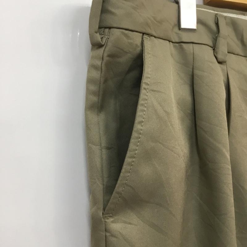 古着 USED パンツ ショートパンツ ハーフパンツ タック 38インチ 無地 ベージュ / ベージュ / メンズ USED 古着 中古 10060541