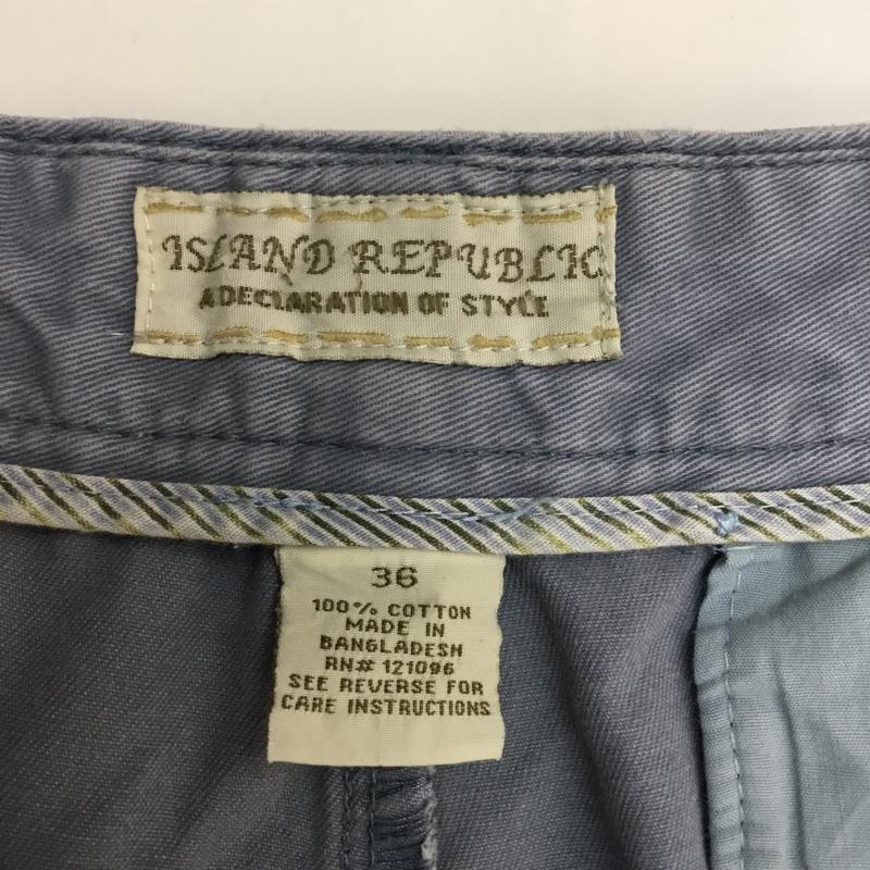 古着 USED パンツ ショートパンツ ハーフパンツ コットン W36 36インチ 無地 水色 / ライトブルー / メンズ USED 古着 中古 10060543