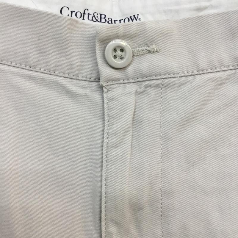 古着 USED パンツ ショートパンツ Croft&Barrow ハーフパンツ コットン W38 38インチ 無地 アイボリー / アイボリー / メンズ USED 古着 中古 10060550