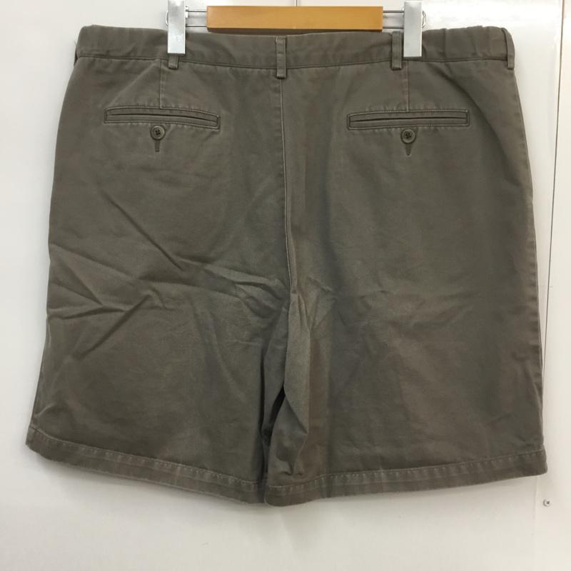 ランズエンド LANDS'END パンツ ショートパンツ ハーフパンツ コットン TRADITIONAL FIT 40インチ 無地 灰 / グレー / メンズ USED 古着 中古 10060634