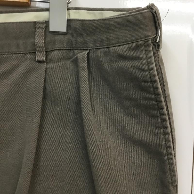 ランズエンド LANDS'END パンツ ショートパンツ ハーフパンツ コットン TRADITIONAL FIT 40インチ 無地 灰 / グレー / メンズ USED 古着 中古 10060634